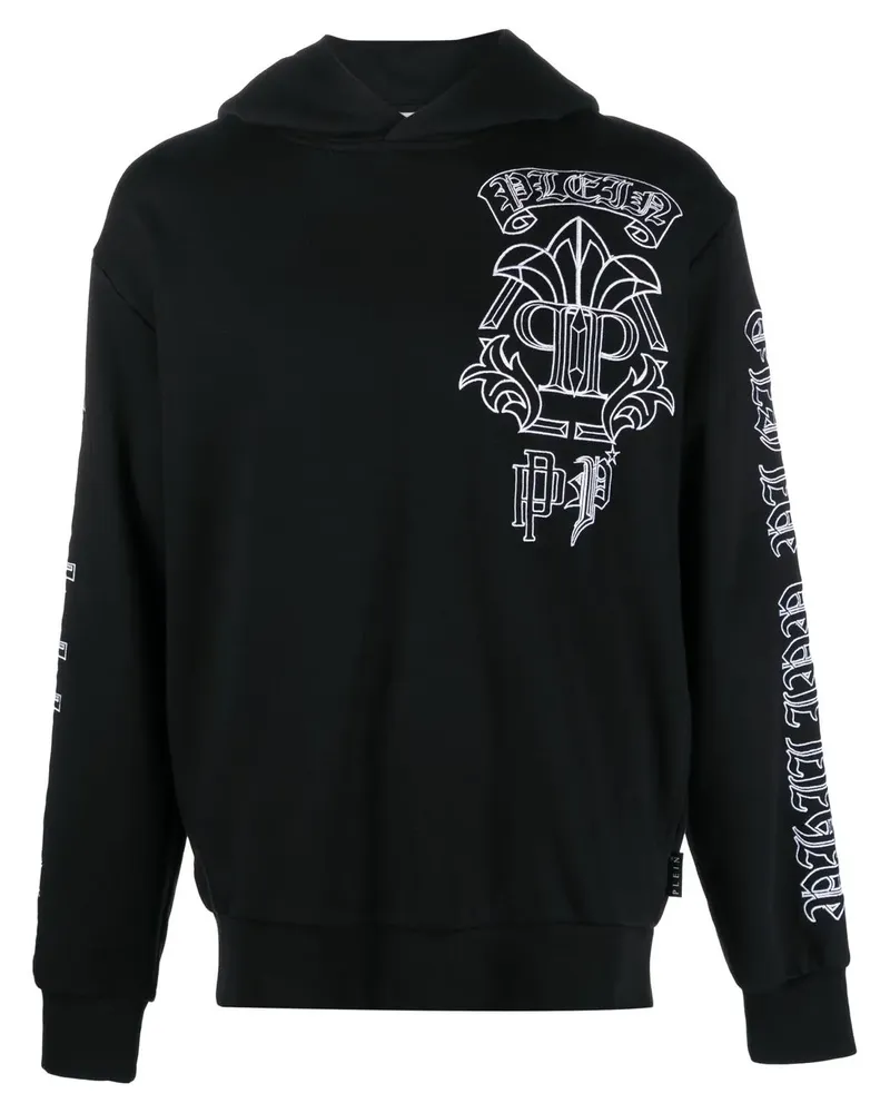 Philipp Plein Hoodie mit Totenkopf-Print - Schwarz Schwarz