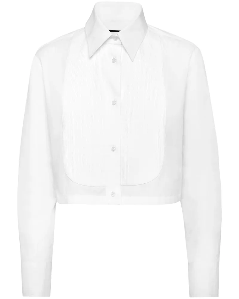 Philipp Plein Cropped-Hemd - Weiß Weiß