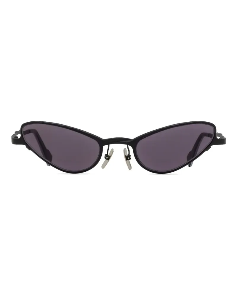 KUBORAUM Sonnenbrille mit Cat-Eye-Gestell - Schwarz Schwarz