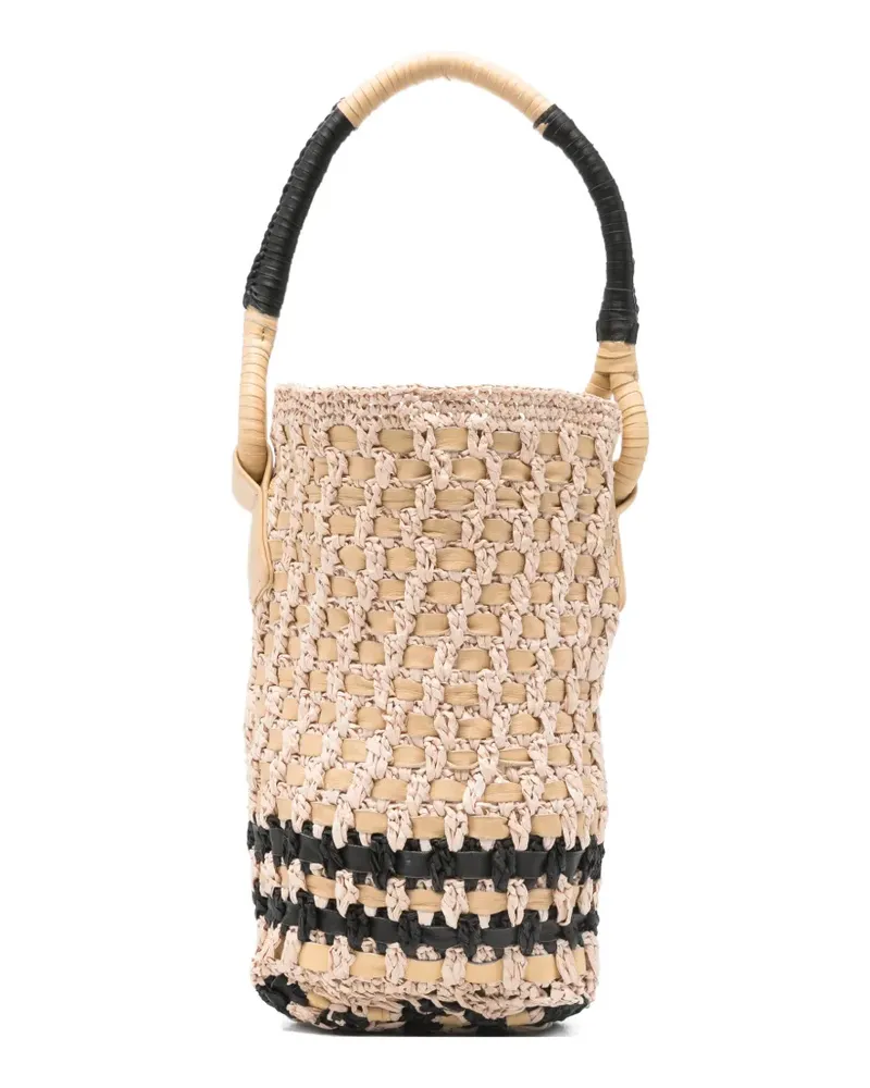 ALYSI top-handle bucket bag - Nude Nude