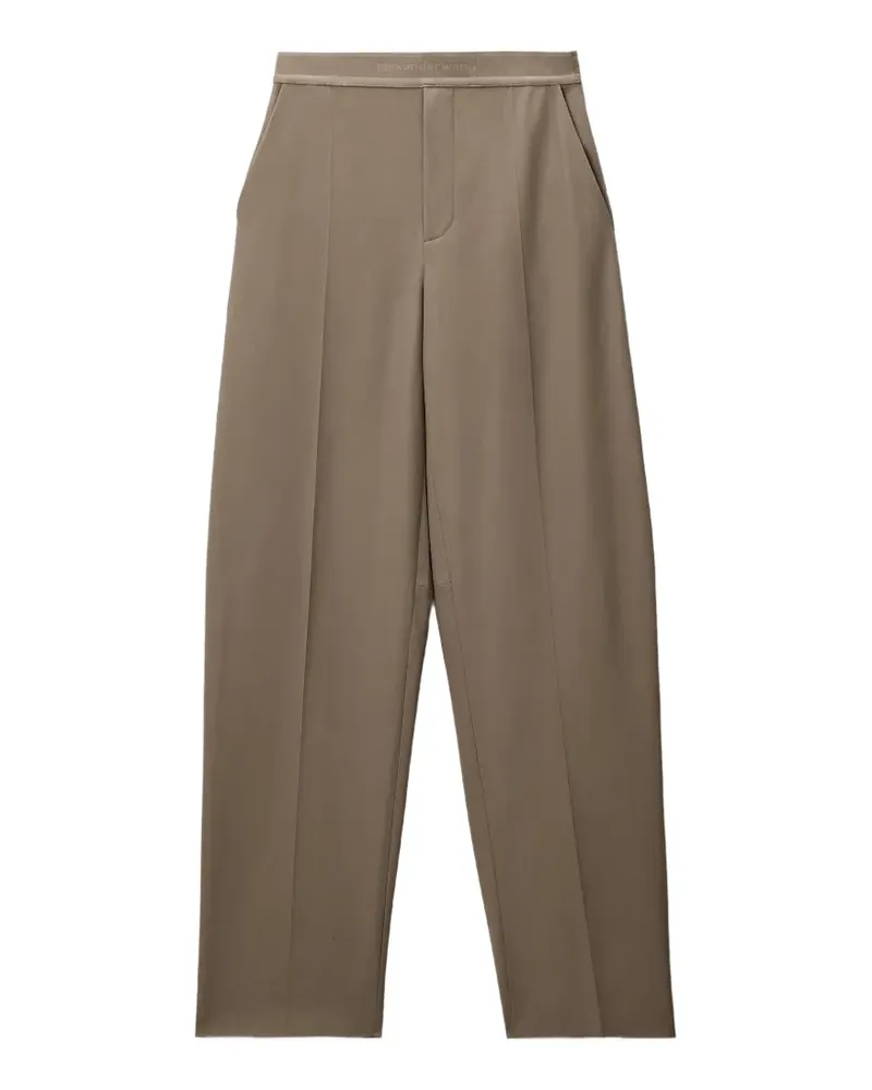 Alexander Wang Hose mit Logo-Bund - Nude Nude