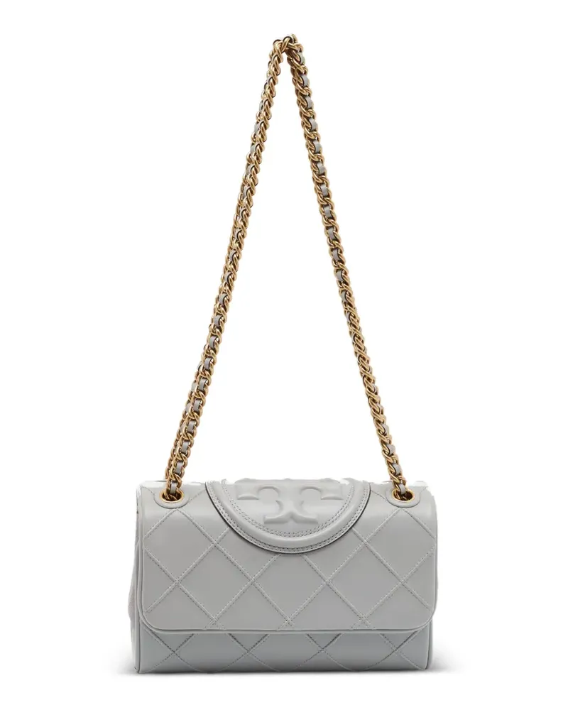 Tory Burch Kleine Fleming Schultertasche - Grau Grau