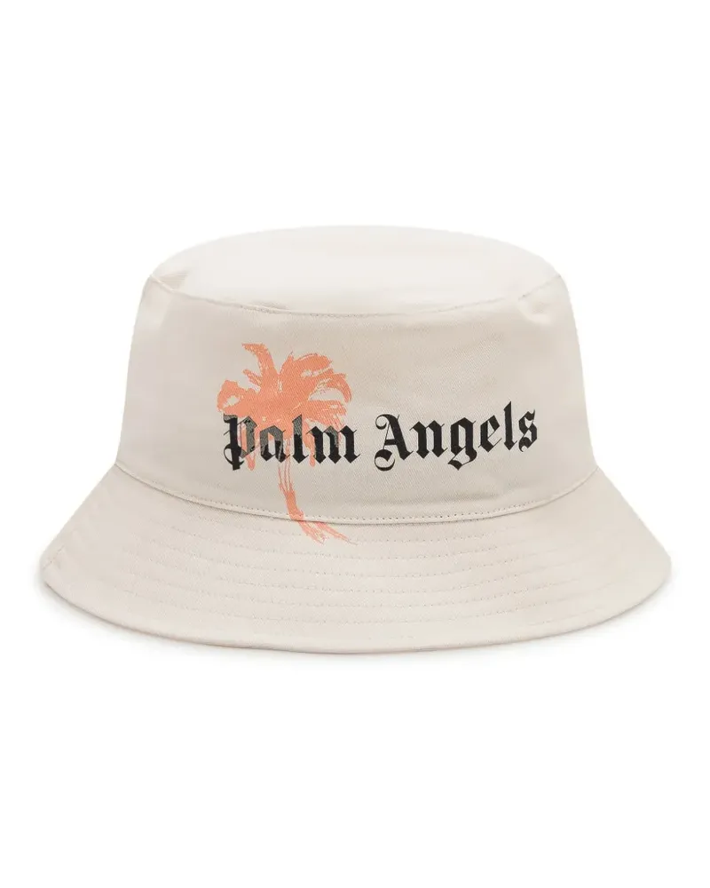 Palm Angels Fischerhut mit Logo-Print - Nude Nude