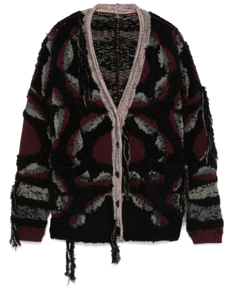 Etro Cardigan im Distressed-Look - Schwarz Schwarz
