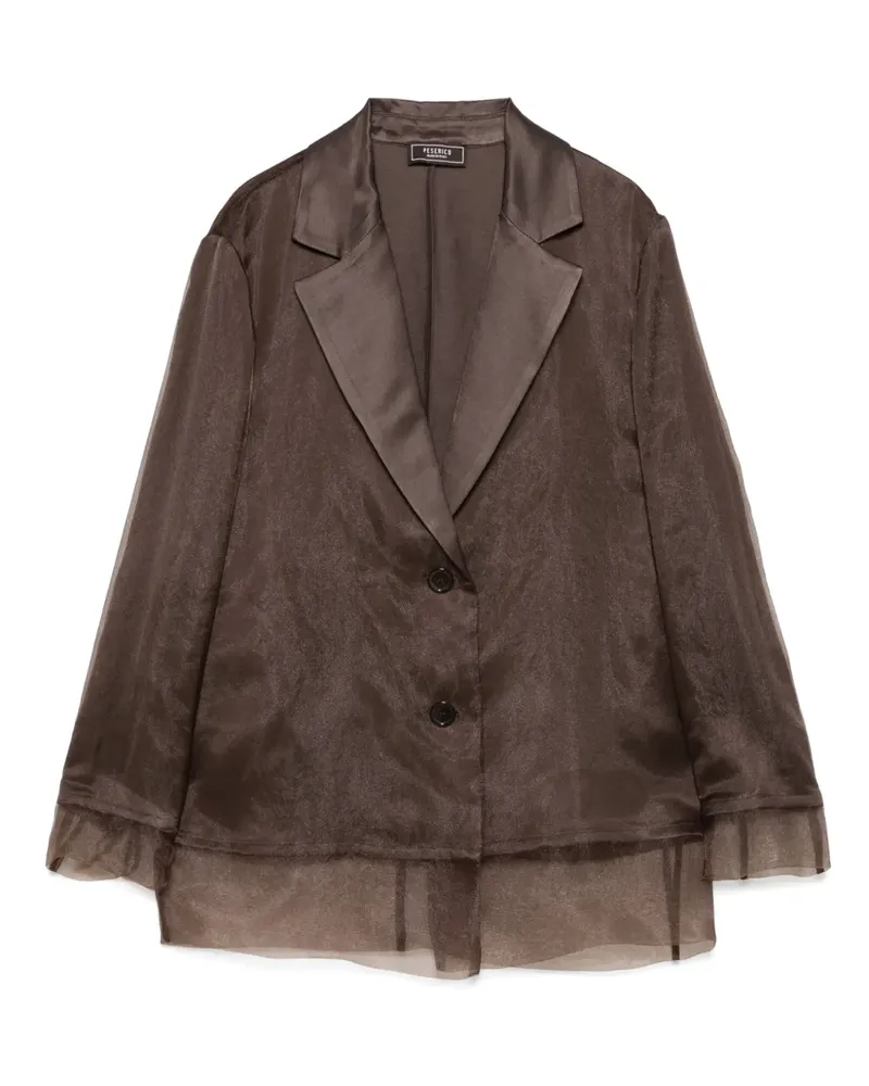 Peserico Blazer aus Organza - Braun Braun