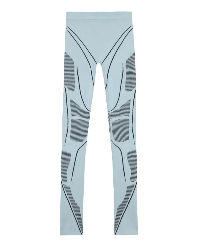 OFF-WHITE Nahtlose Race Leggings - Blau Blau