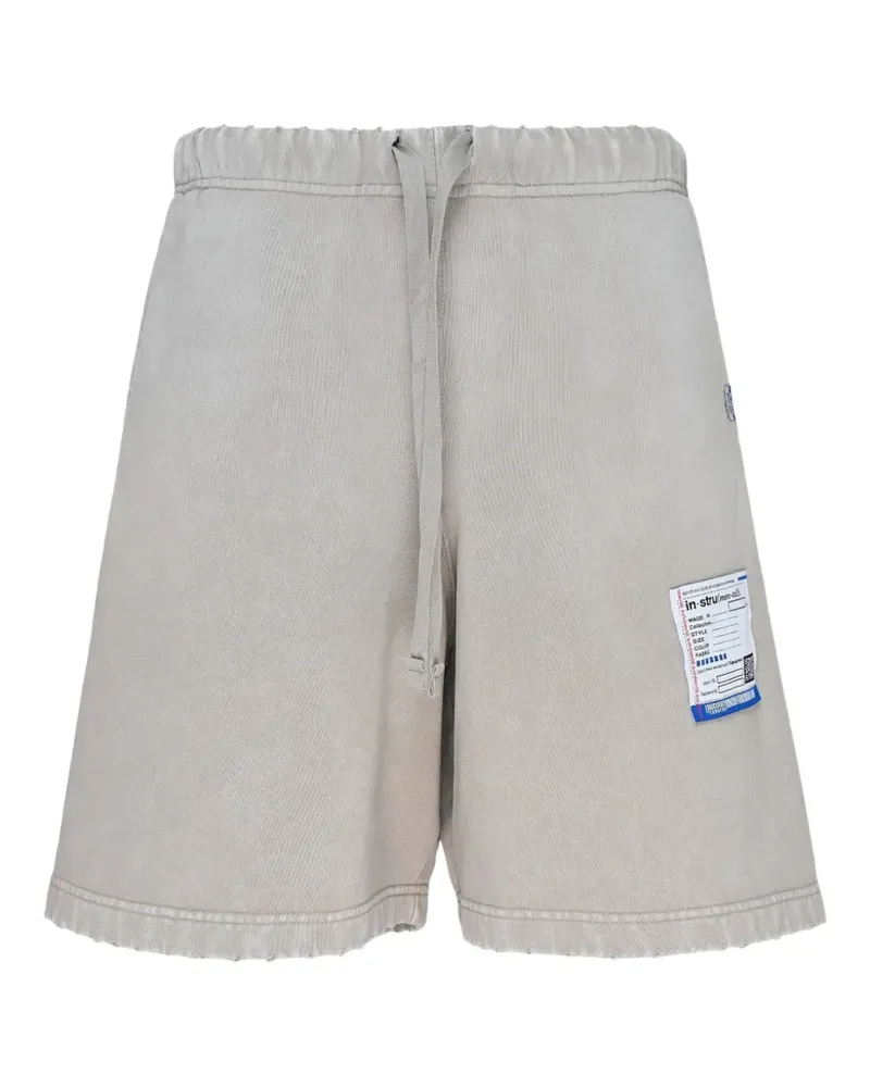 MIHARAYASUHIRO logo-patch shorts - Nude Nude
