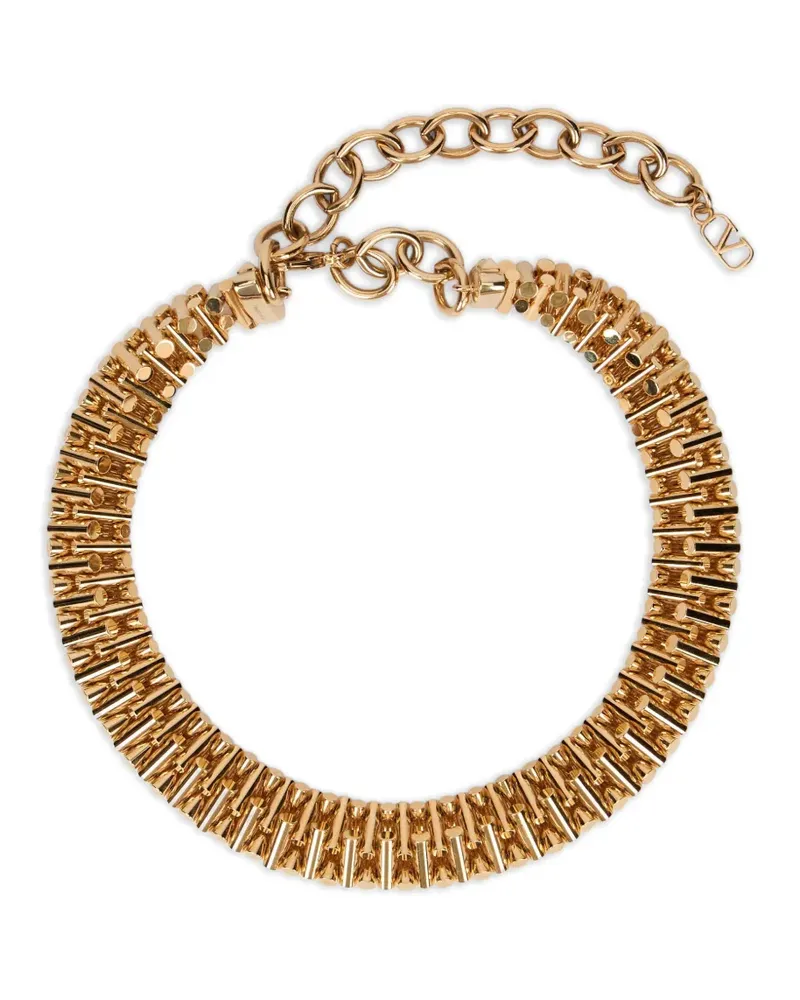 Valentino Garavani laminated-design necklace - Gold Gold