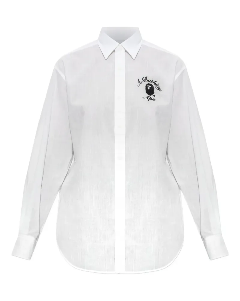 BAPE cotton shirt - Weiß Weiß