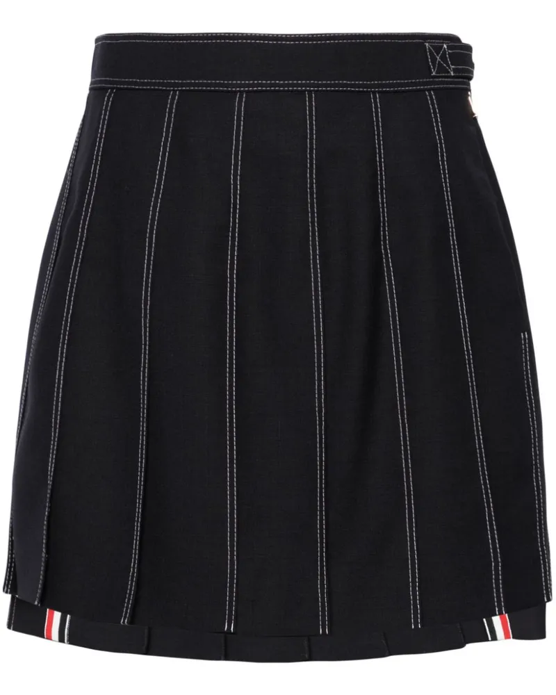 Thom Browne Gestreifter Minirock - Blau Blau