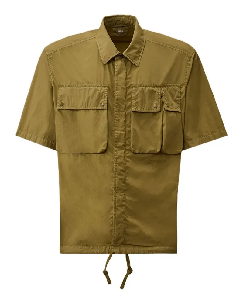 C.P. Company 50 Fili Hemd mit Kordelzug - Grün Grün