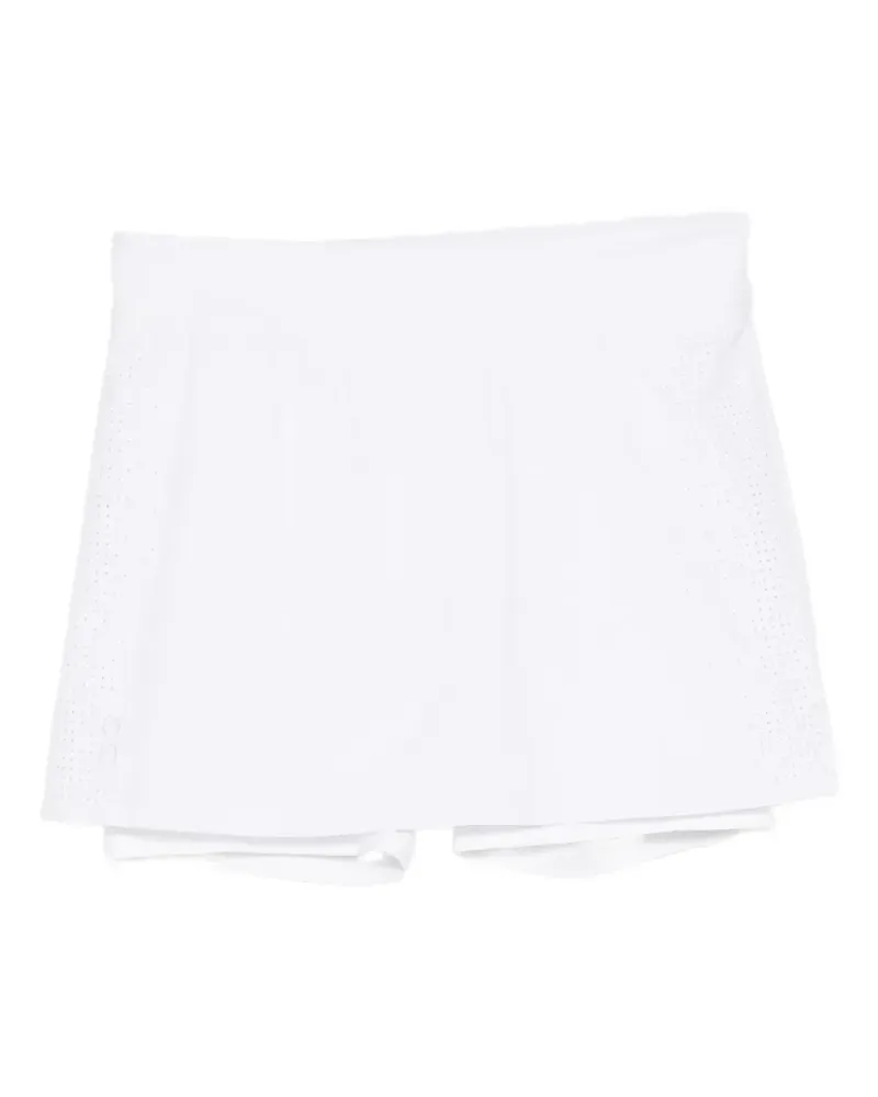 ON perforated-panel layered skirt - Weiß Weiß
