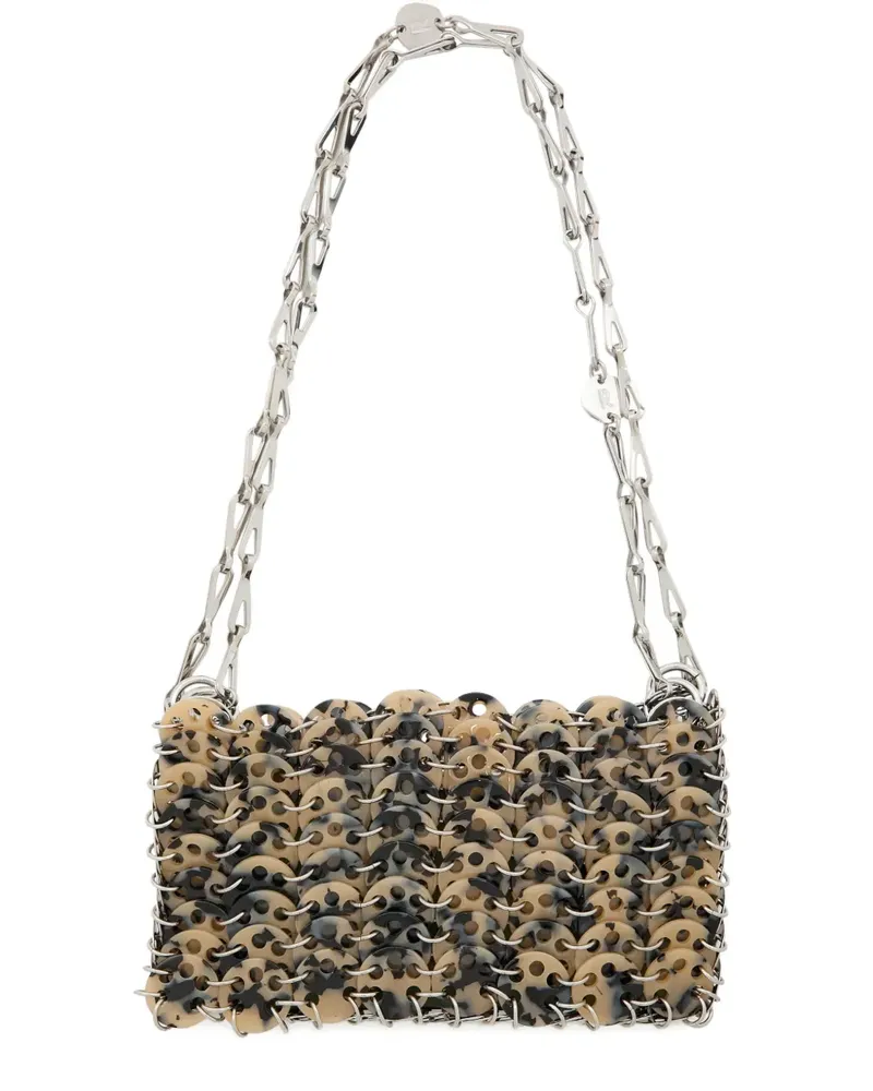 Paco Rabanne disc-chain shoulder bag - Nude Nude
