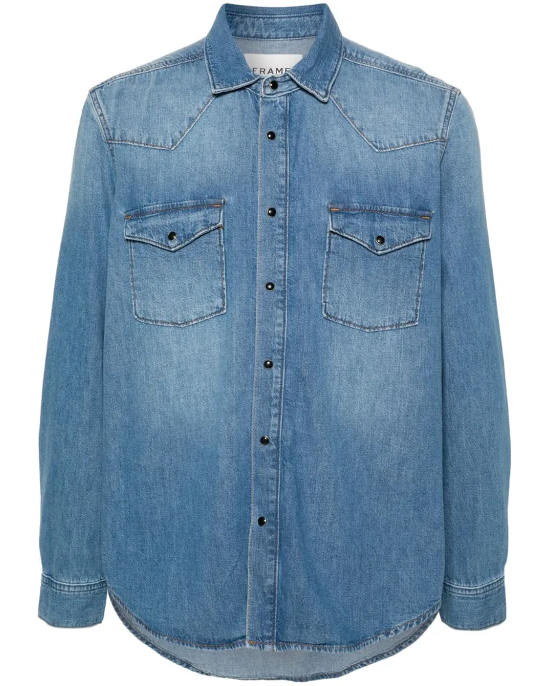 Frame Denim Jeanshemd im Western-Look - Blau Blau