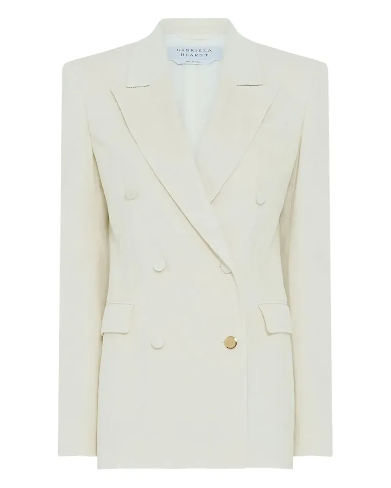 Gabriela Hearst Gabriela double-breasted blazer - Weiß Weiß
