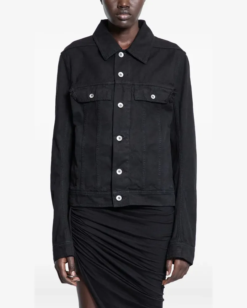 DRKSHDW by Rick Owens Hollywood chest-pockets denim jacket - Schwarz Schwarz
