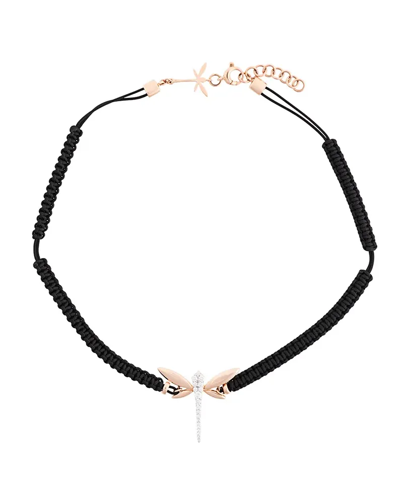 ANAPSARA Choker mit Libellendetail Schwarz