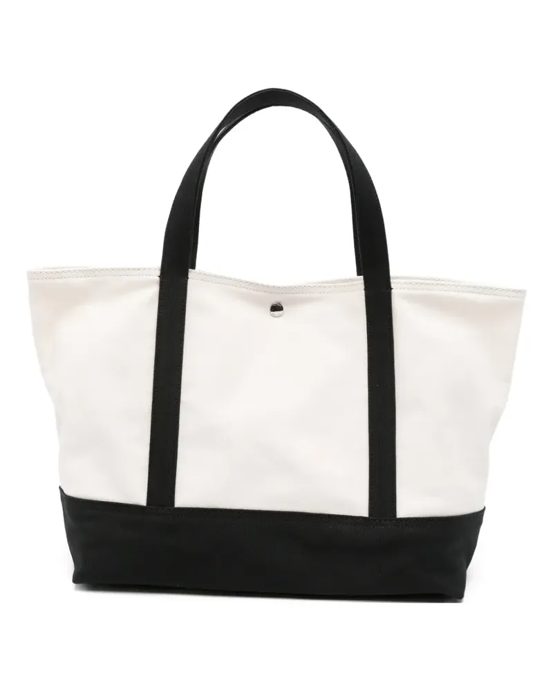 Totême contrast-trim beach tote bag - Nude Nude