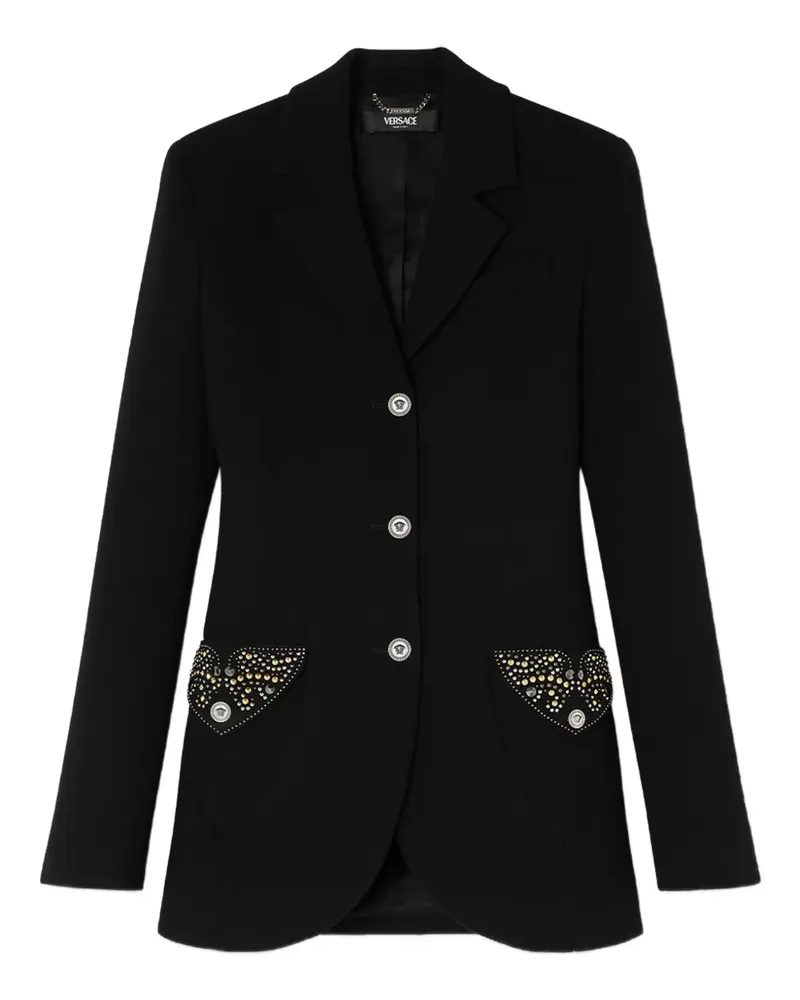 Versace Verzierte Jacke - Schwarz Schwarz