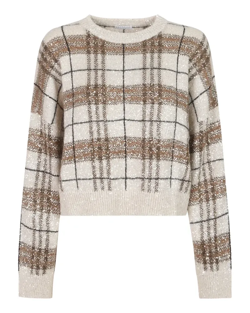 Brunello Cucinelli Pullover mit Pailletten - Nude Nude
