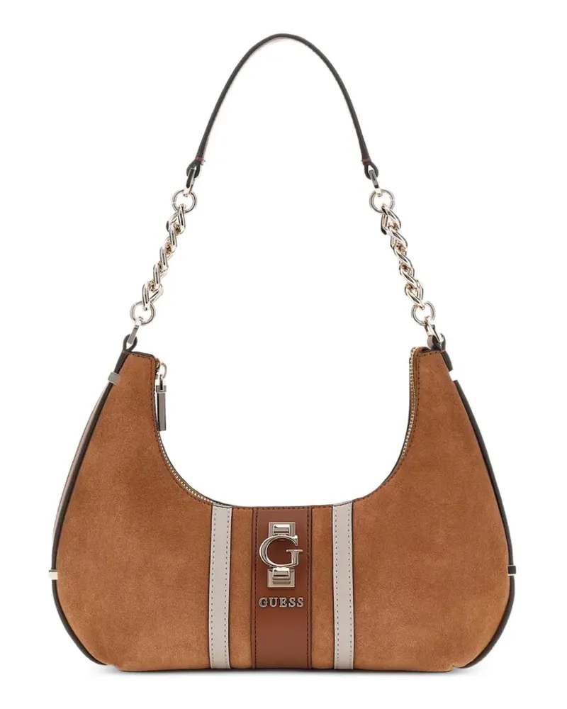 Guess Mini Erenia Schultertasche - Braun Braun