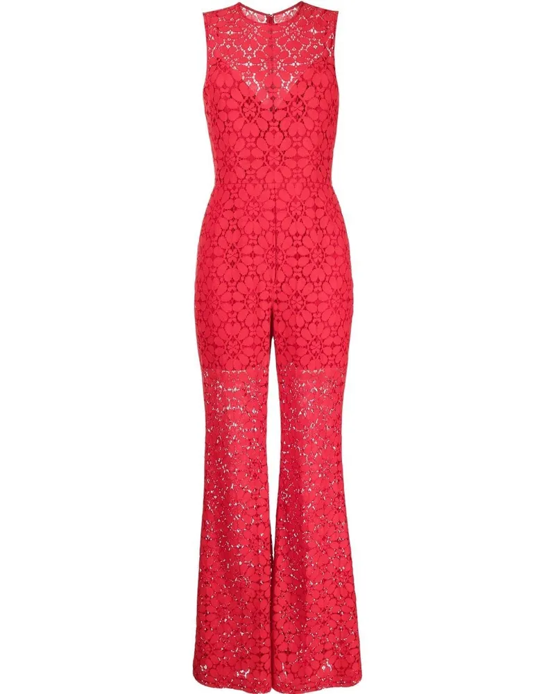 Elie Saab Ausgestellter Jumpsuit Rot