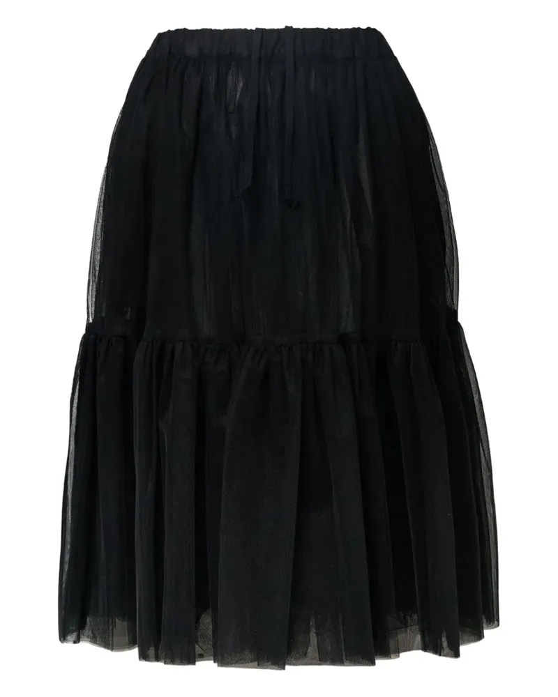 Comme des Garçons Teiban nylon midi skirt - Schwarz Schwarz