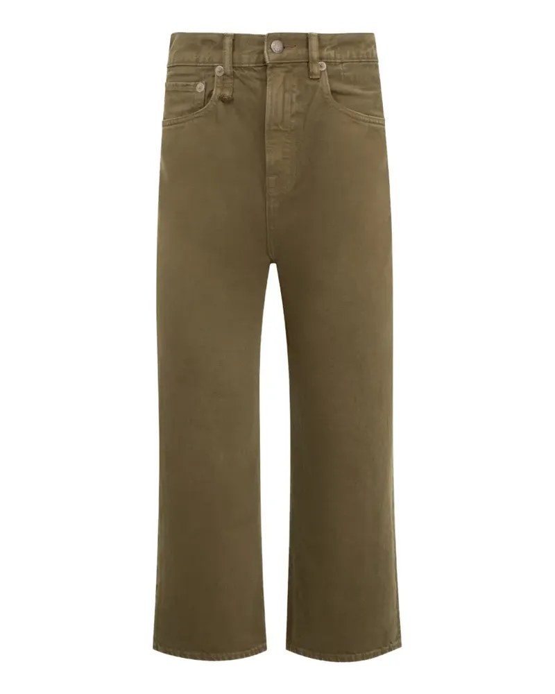 R13 cropped straight-leg jeans - Grün Grün