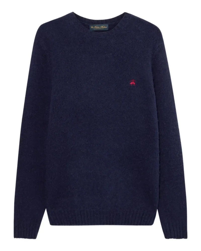 Brooks Brothers Rundhals-Pullover aus Shetland-Wolle - Blau Blau