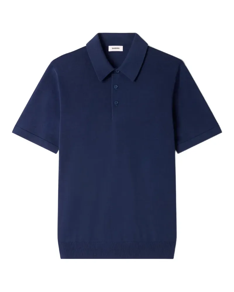 Sandro Poloshirt mit kurzen Ärmeln - Blau Blau