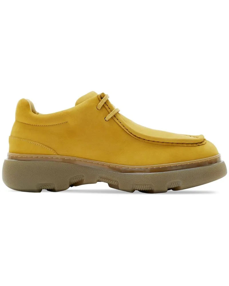 Burberry Creepers aus Wildleder - Gelb Gelb