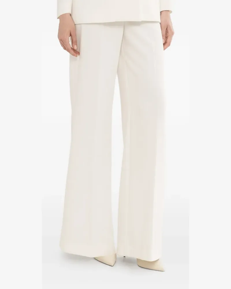 NISSA high-waisted wide-leg trousers - Nude Nude