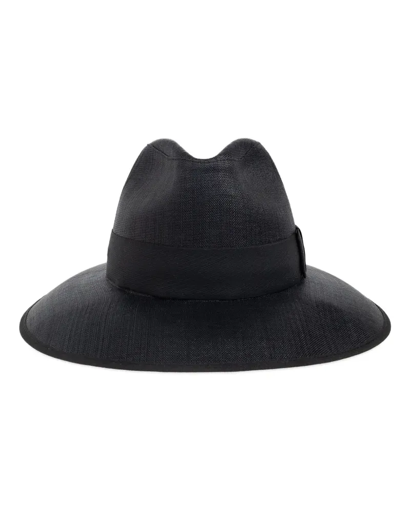 Alexander McQueen Hut mit Schleife - Schwarz Schwarz