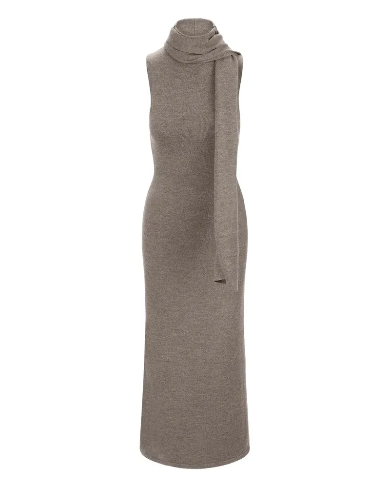 STAUD Kleid mit Rollkragen - Nude Nude