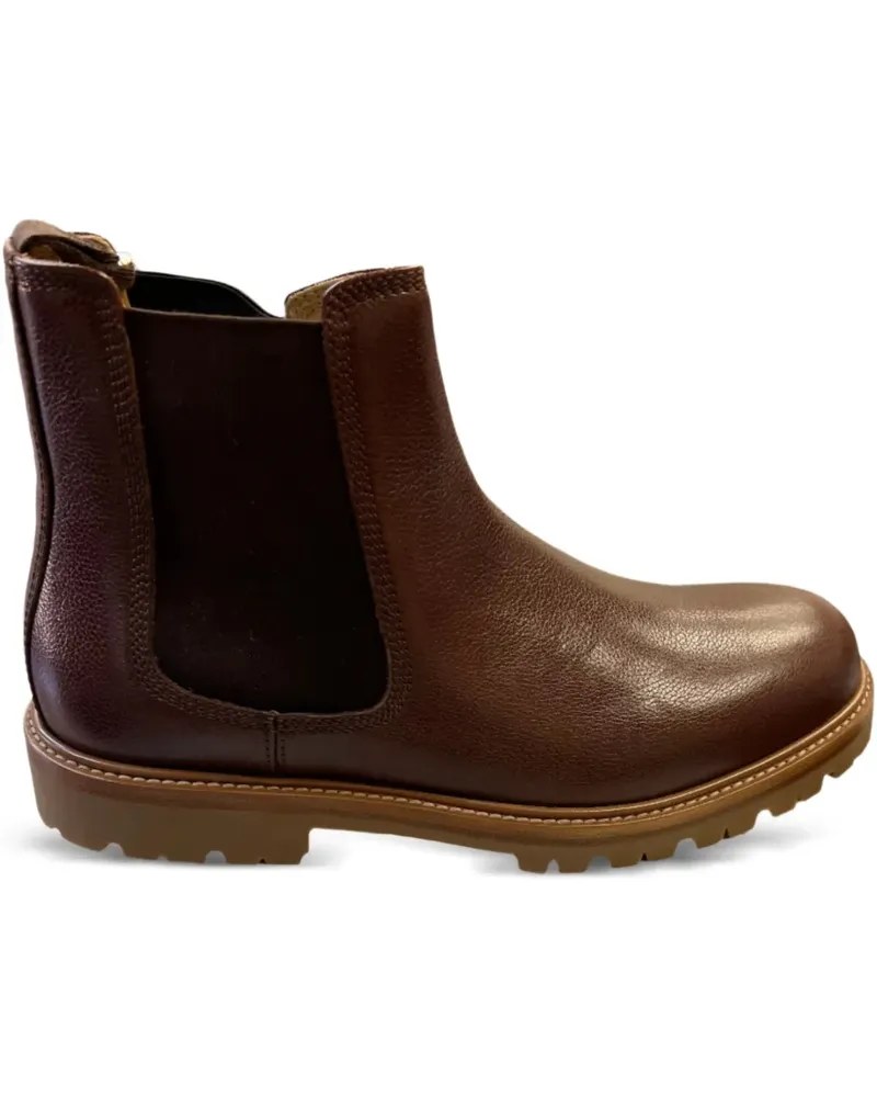 Brunello Cucinelli Knöchelhohe Lederstiefel - Braun Braun