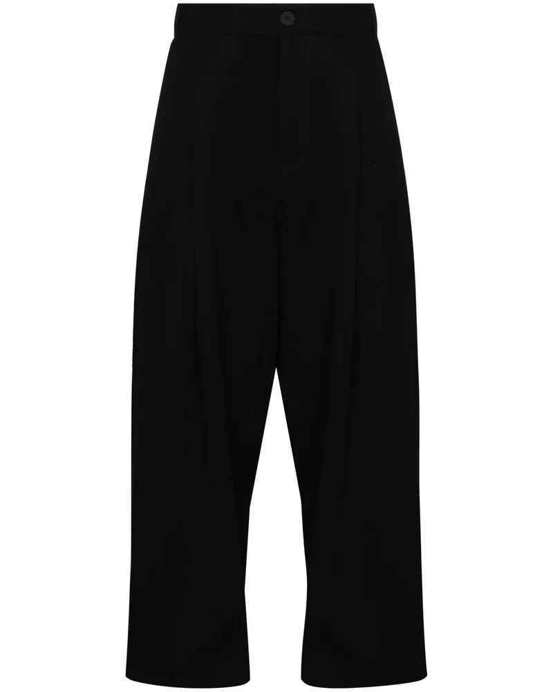 Studio Nicholson Sorte Wide-Leg-Hose - Blau Blau
