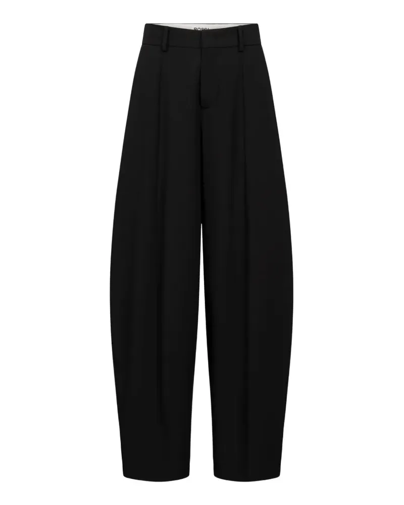 Rossi Alyn pleated trousers - Schwarz Schwarz