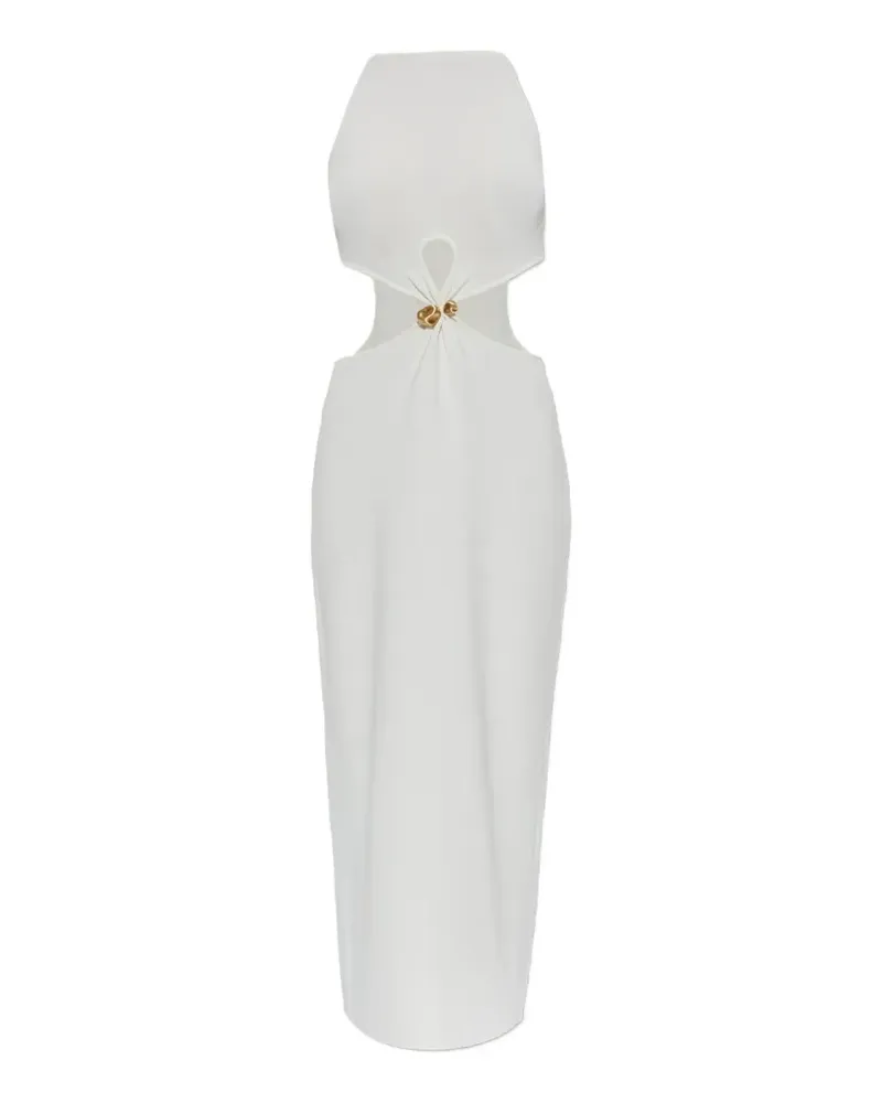 Cult Gaia Cypress Midikleid mit Cut-Out - Weiß Weiß