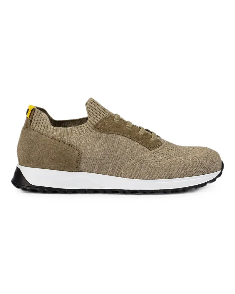 Doucal´s Sneakers mit gestrickten Einsätzen - Braun Braun
