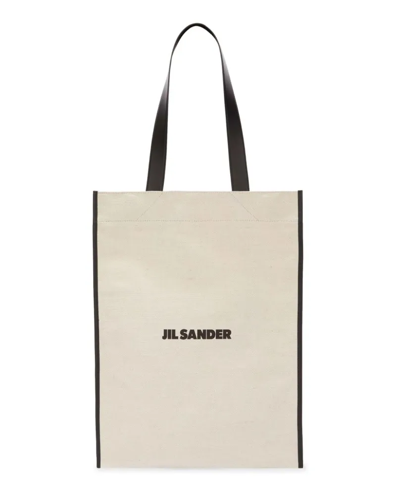 Jil Sander Mittelgroßer Shopper - Weiß Weiß