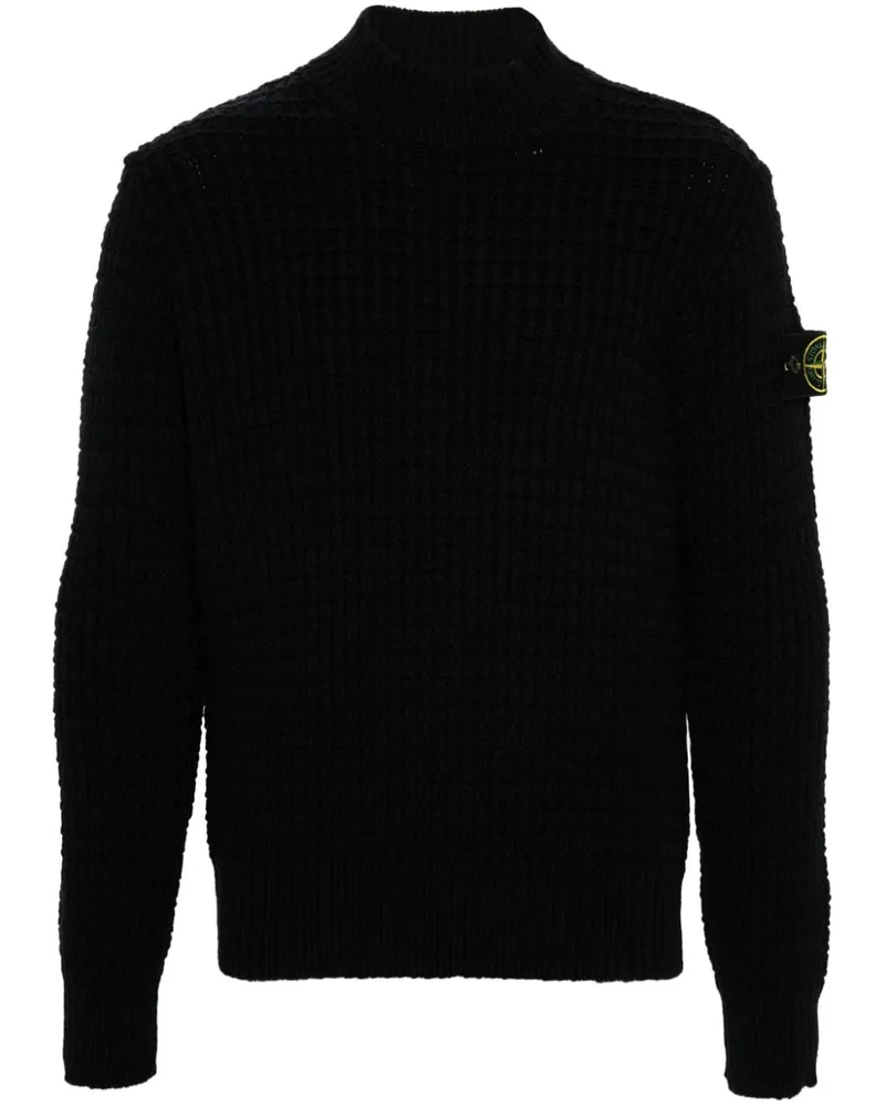 Stone Island Pullover aus 3D-Strick - Schwarz Schwarz