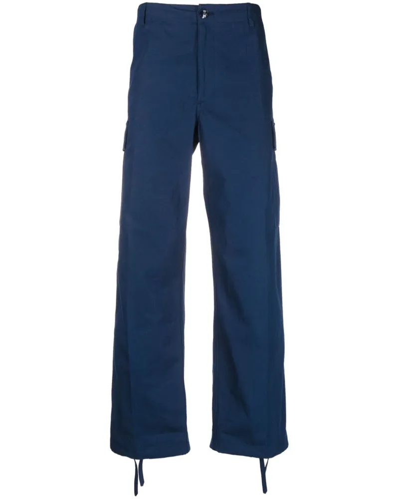 Kenzo Cargohose mit geradem Bein Blau