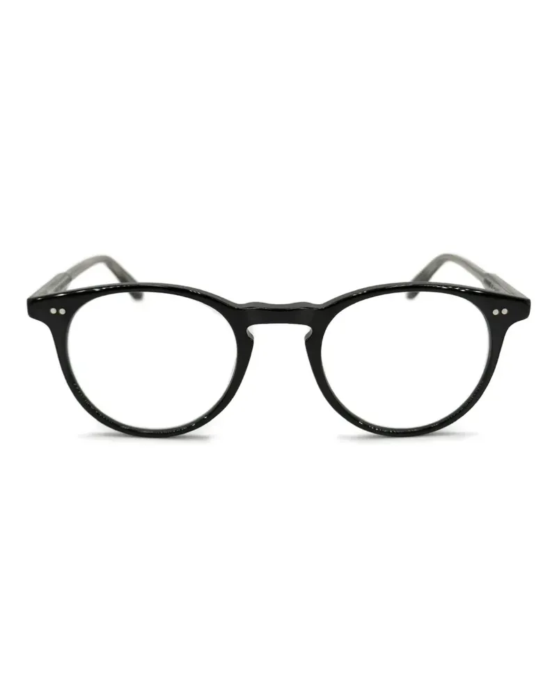 Garrett Leight Brille mit rundem Gestell - Schwarz Schwarz