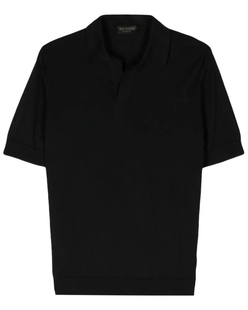 Dell'oglio Poloshirt mit kurzen Ärmeln - Schwarz Schwarz