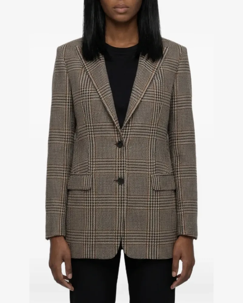 Tagliatore Bertha checked blazer - Braun Braun