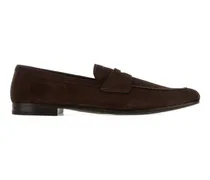 Penny-Loafer aus Wildleder - Braun