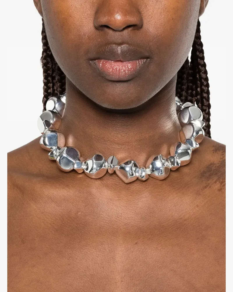 Federica Tosi sculptural-link necklace - Silber Silber