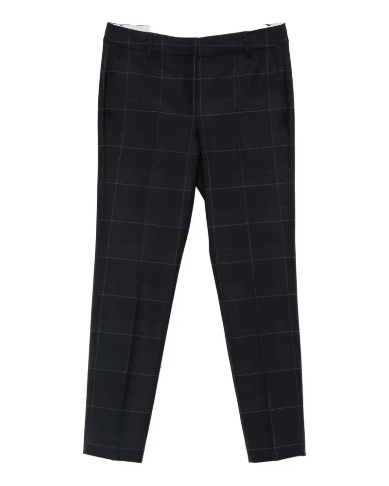 MARELLA Schmale Hose mit Karomuster - Schwarz Schwarz