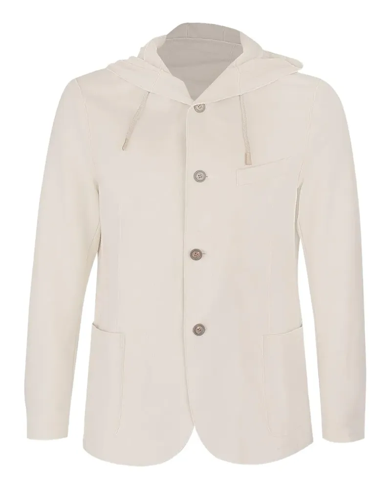Eleventy hooded buttoned blazer - Nude Nude