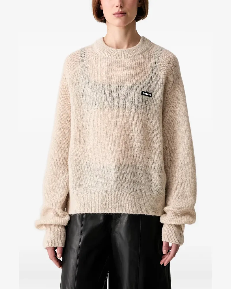 ROTATE Birger Christensen Pullover mit Raglanärmeln - Nude Nude